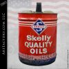 vintage Skelly oil drum