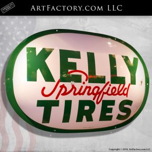 Authentic Kelly Tires Springfield Sign