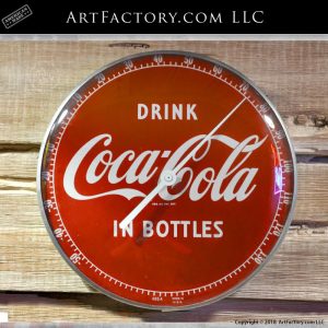 Vintage Coca-Cola Round Thermometer Sign
