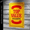 top value stamps sign