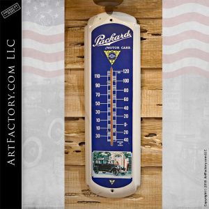vintage Packard Motor Cars thermometer sign