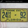 vintage Florida license plate