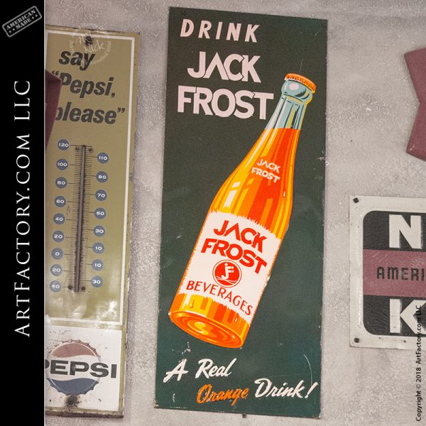 1920 Jack Frost Embossed Sign