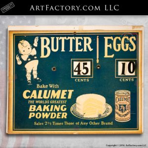 Calumet Baking Powder Sign