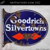 Goodrich Silvertowns vintage flange sign