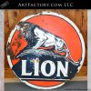 Vintage Lion Oil Station Sign