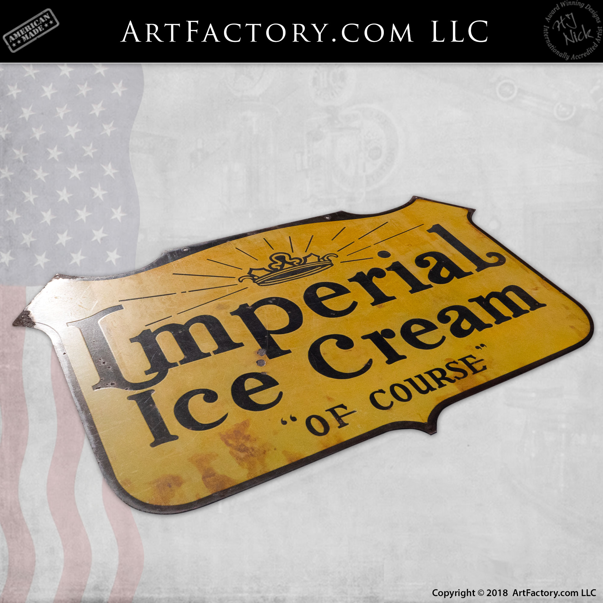 Imperial Ice Cream Sign