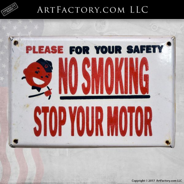 vintage no smoking sign