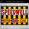 vintage Speedwell Motor Oil Sign