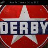 vintage Derby Gas sign