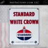 Standard Oil White Crown Sign
