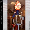 restored Fry Mae West gas pump