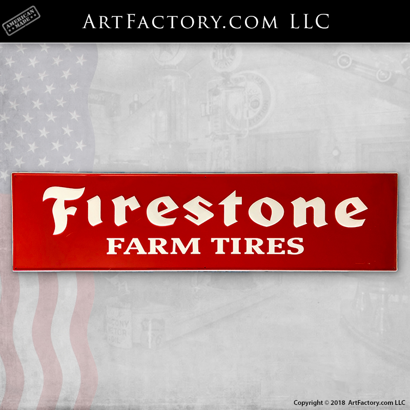 Vintage Firestone Farm Tires Sign