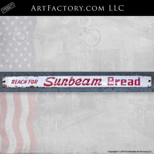 Sunbeam Bread door push sign