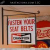 vintage Champion Spark Plugs sign