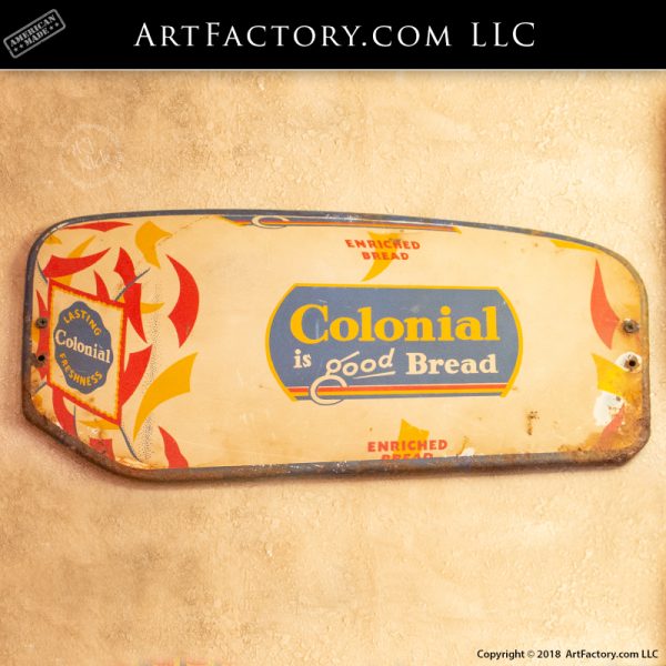 vintage colonial bread sign