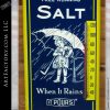 vintage Morton Salt thermometer sign