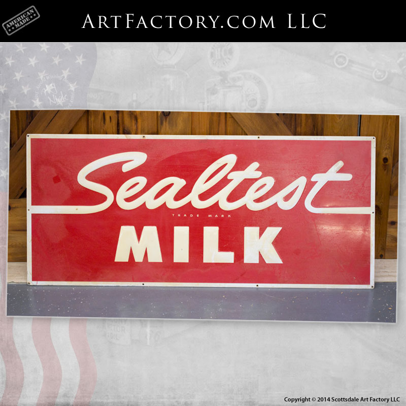 vintage Sealtest Milk sign