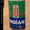 Indian Gasoline Vintage Porcelain Sign
