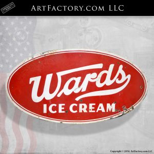 large Wards ice cream sign