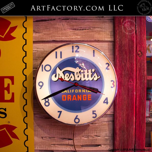 nesbitts california orange clock