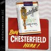 Vintage Chesterfield Cigarettes Flange Sign: Second Side Features L&M