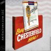 Vintage Chesterfield Cigarettes Flange Sign: Second Side Features L&M