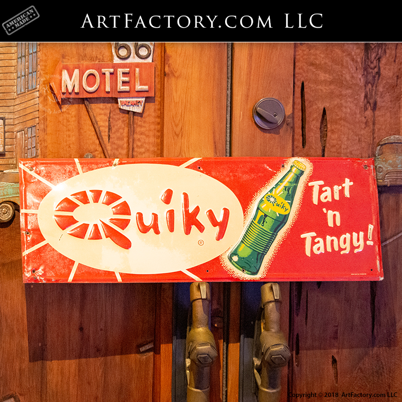 Quiky Soda Pop Vintage Tin Sign