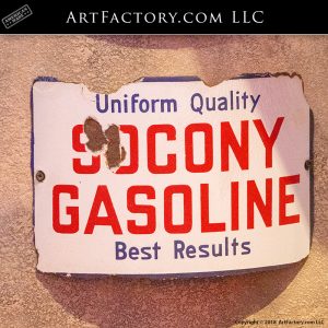 Vintage Socony Gas Pump Sign