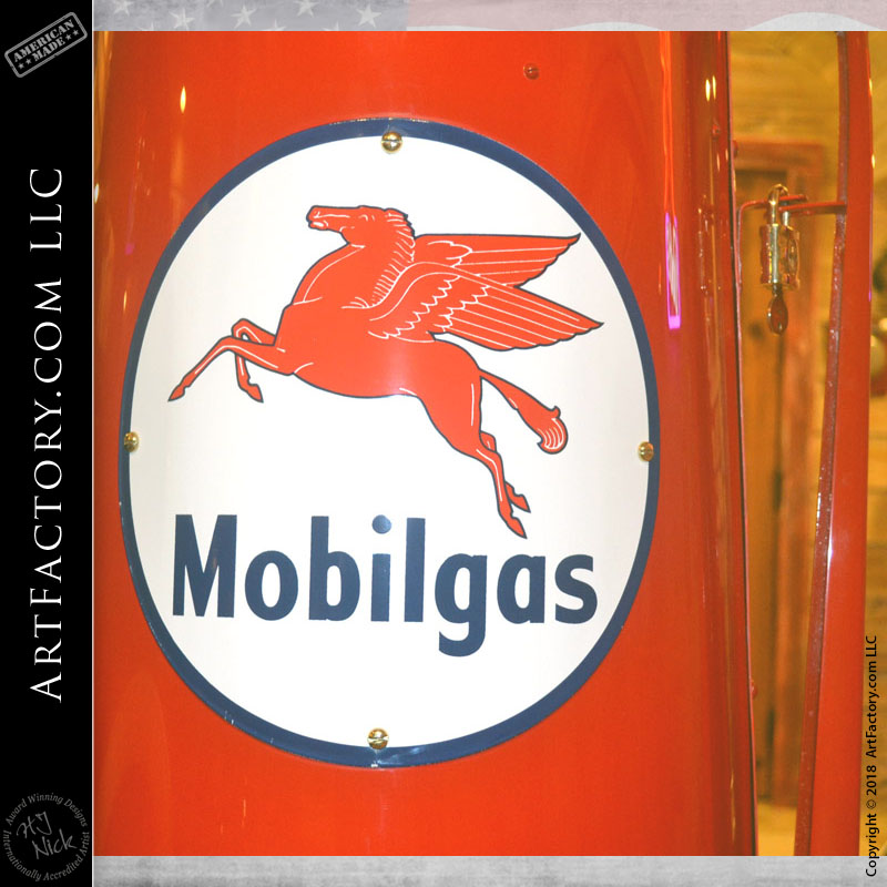 Mobilgas belly plate sign