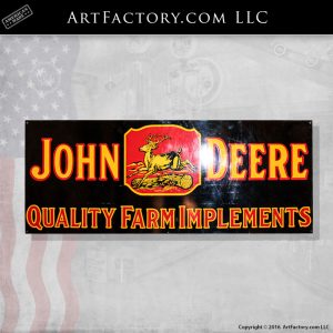 John Deere porcelain sign collecting