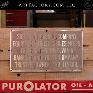 Vintage Southern Pacific Company Sign