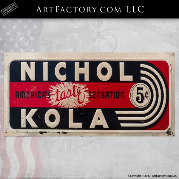 vintage Nichol Kola sign