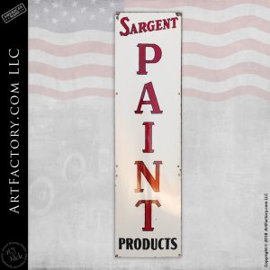 Sargent Paint Sign