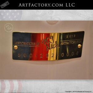 Fry model 117 visible gas pump with H.J. Nick signature
