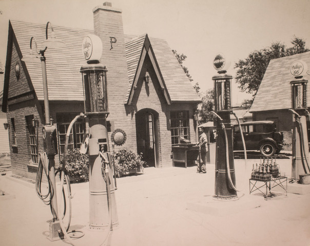 vintage gas stations