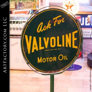 Valvoline Motor Oil Lollipop Sign