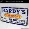 Hardy's Starbright Porcelain Sign