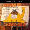 vintage Lubri-Gas Tin Sign