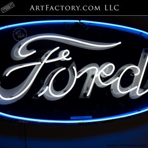 Vintage Ford Dealership neon sign