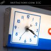 Skelgas lighted clock sign