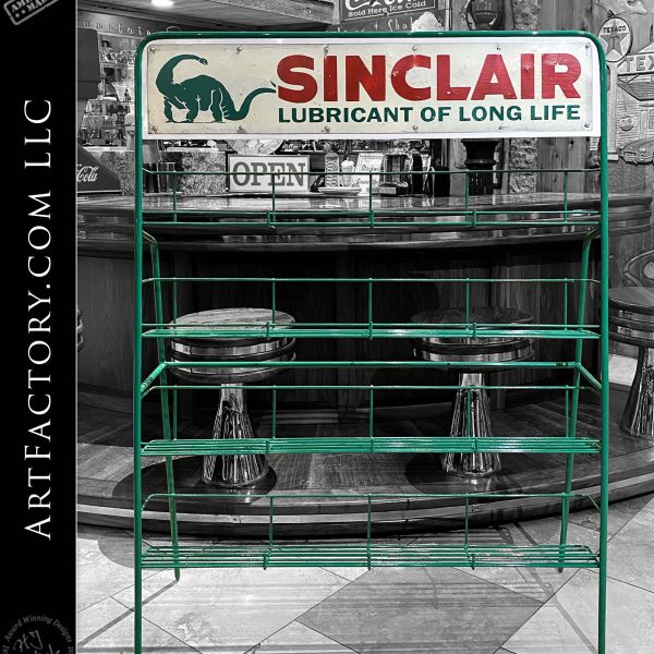 Vintage Sinclair Gasoline Deluxe Oil Rack