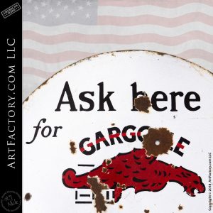 Vintage Gargoyle Oil Sign