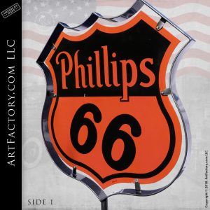 Vintage Phillips 66 Porcelain Sign