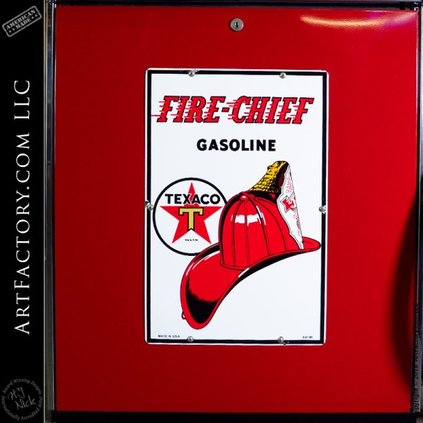 Details about   Texaco Fire Chief Vintage Style Porcelain Signs Gas Pump Man Cave Station #2 