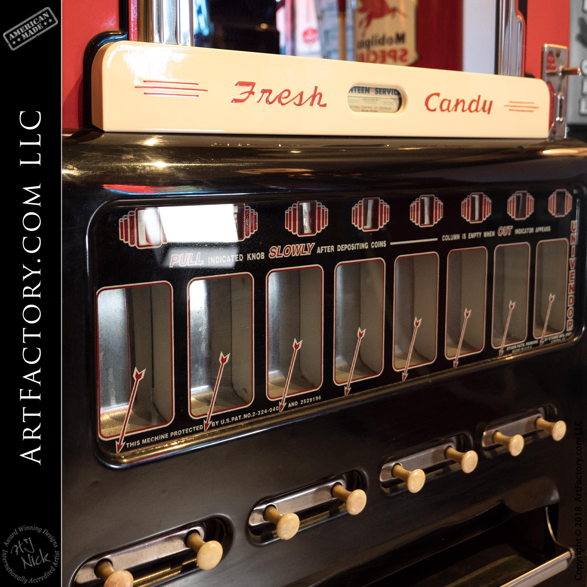 restored 1950's stoner candy machine