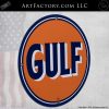 Vintage Gulf Oil Round Sign