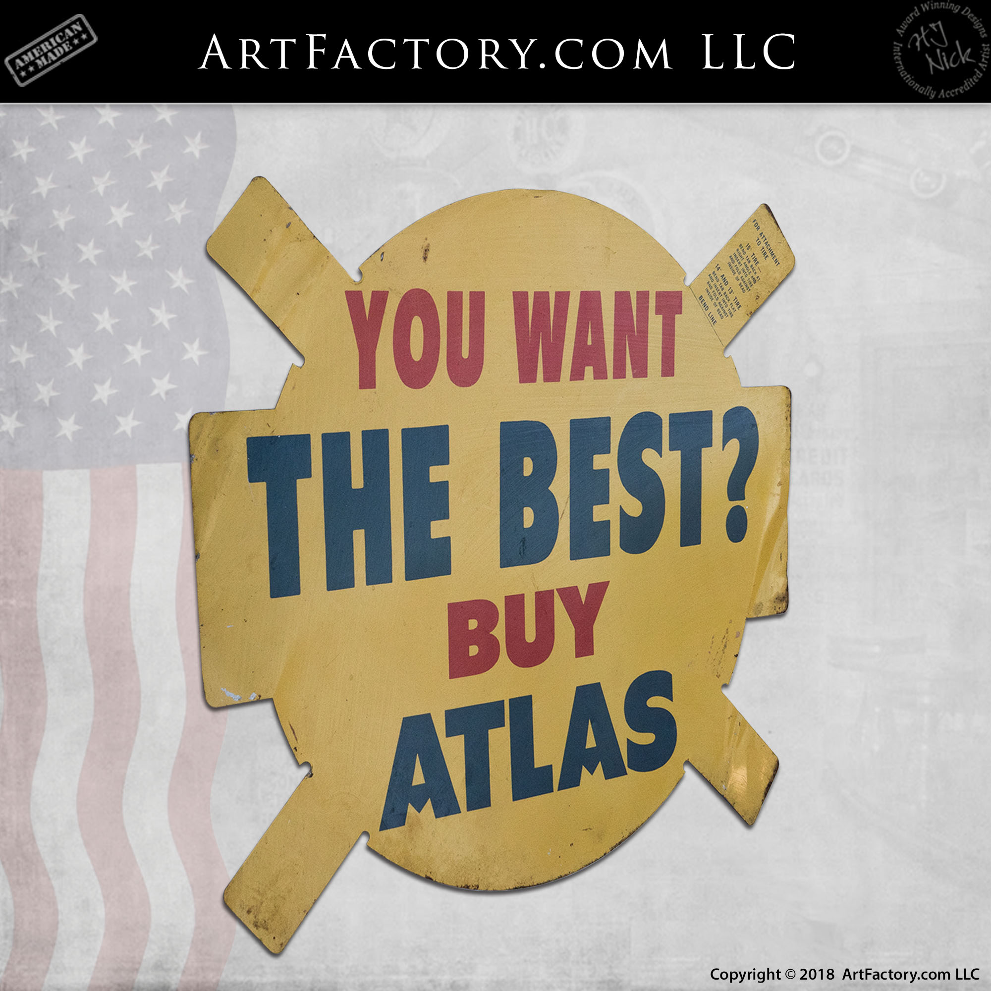 Vintage-Yellow-Atlas-Tires-Sign