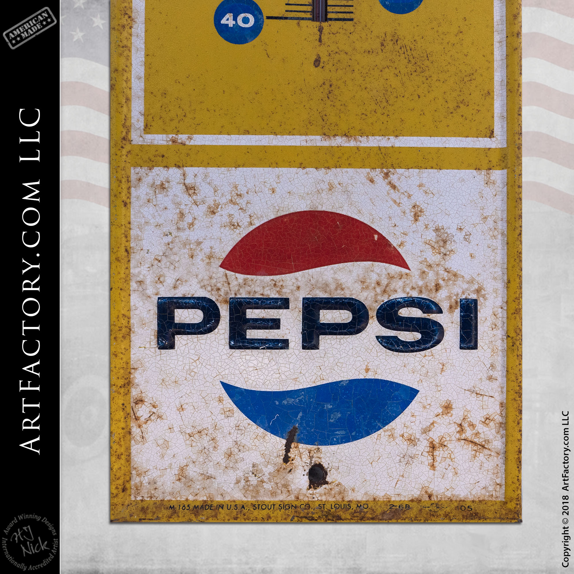 vintage Say Pepsi Please thermometer