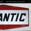 Large Hanging Vintage Atlantic Gasoline Sign